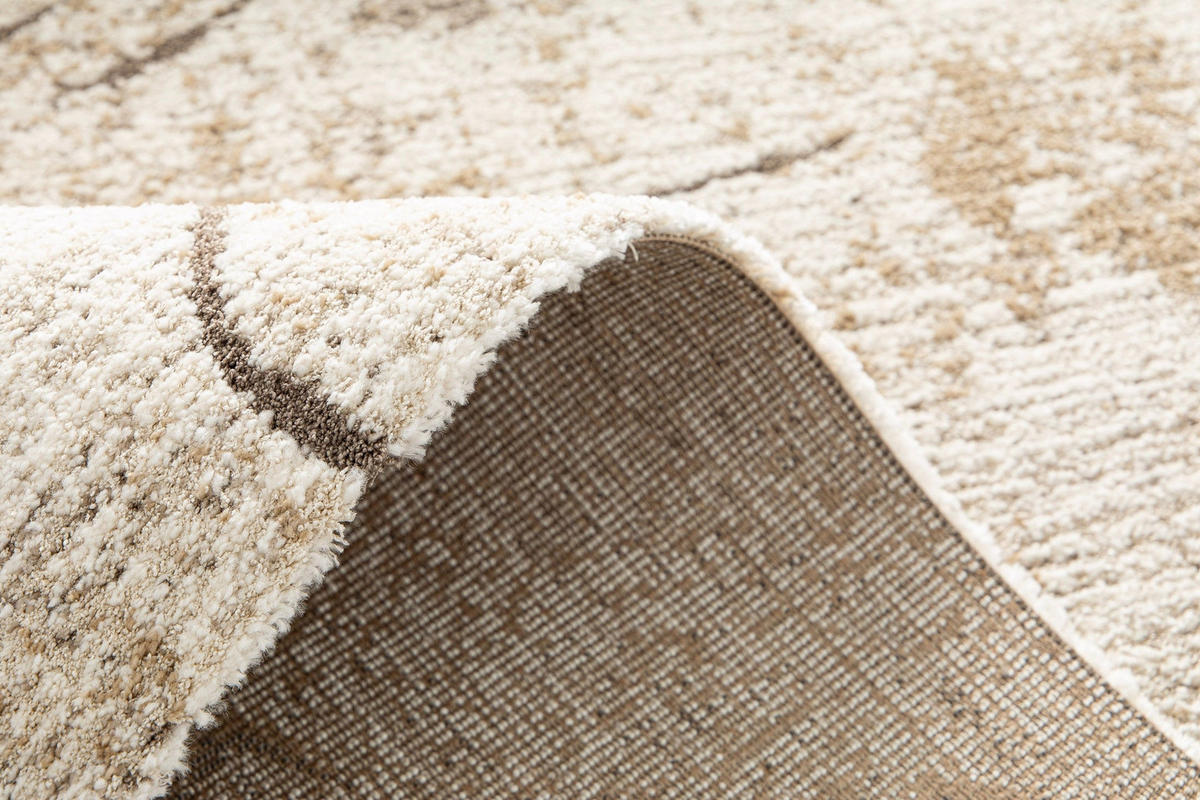 TEPPICH, Weicher Design beige - Beige, Textil (160/230cm) - AFK Living