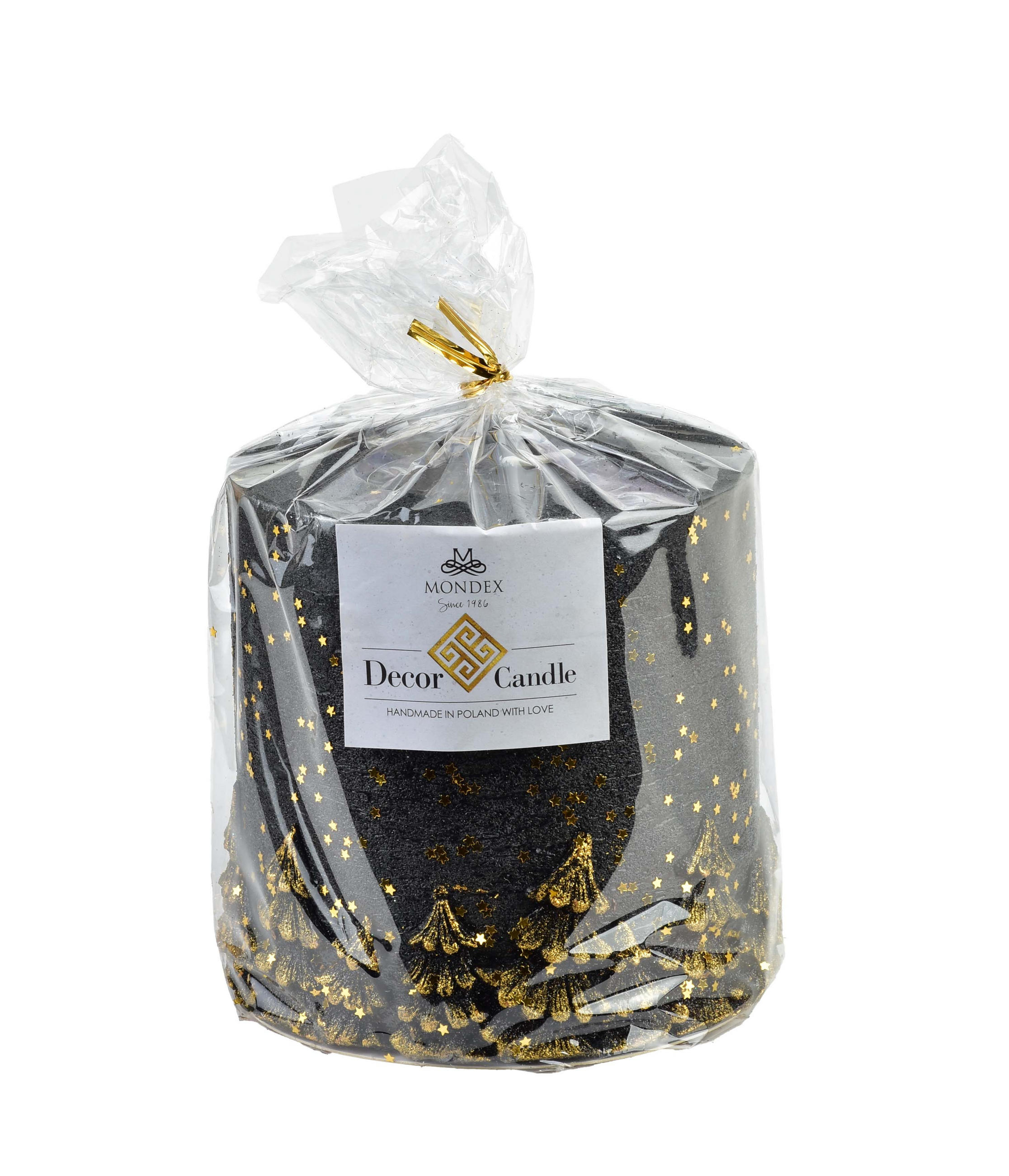 TEELICHTHALTER Las Schwarz Gold 12/12/12 cm Naturmaterial - Goldfarben/Schwarz, Naturmaterialien (12cm) - Mondex