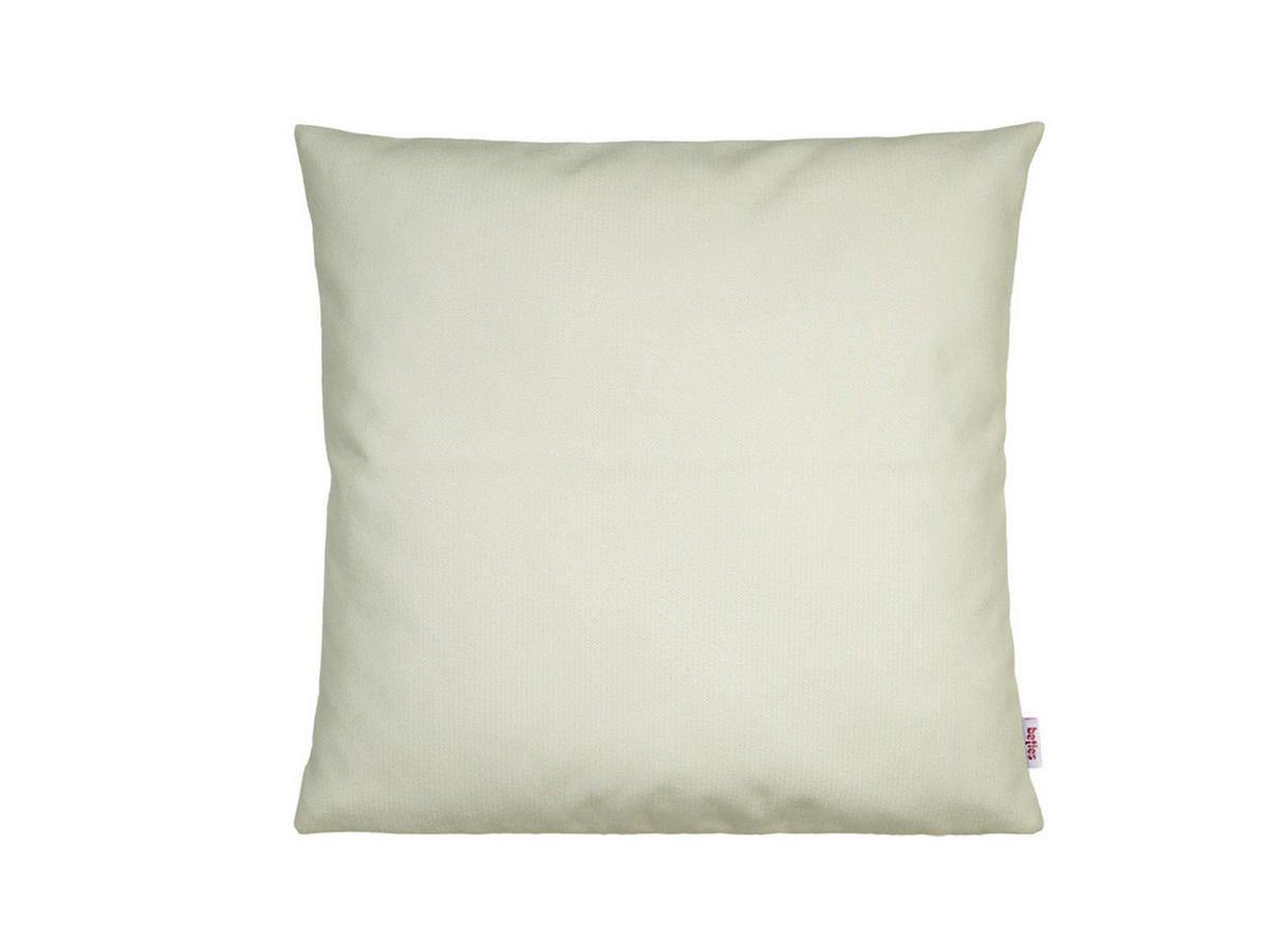 KISSENHÜLLE FarbTon Chenille-Haptik sahne-weiß 40/40 cm - Ecru, Textil (40/40cm) - beties Heimtextil