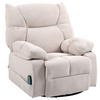 MASSAGESESSEL, Beige/Blau, Polyester, Stahl - Beige, Kunststoff (90/98/98cm) - HOMCOM