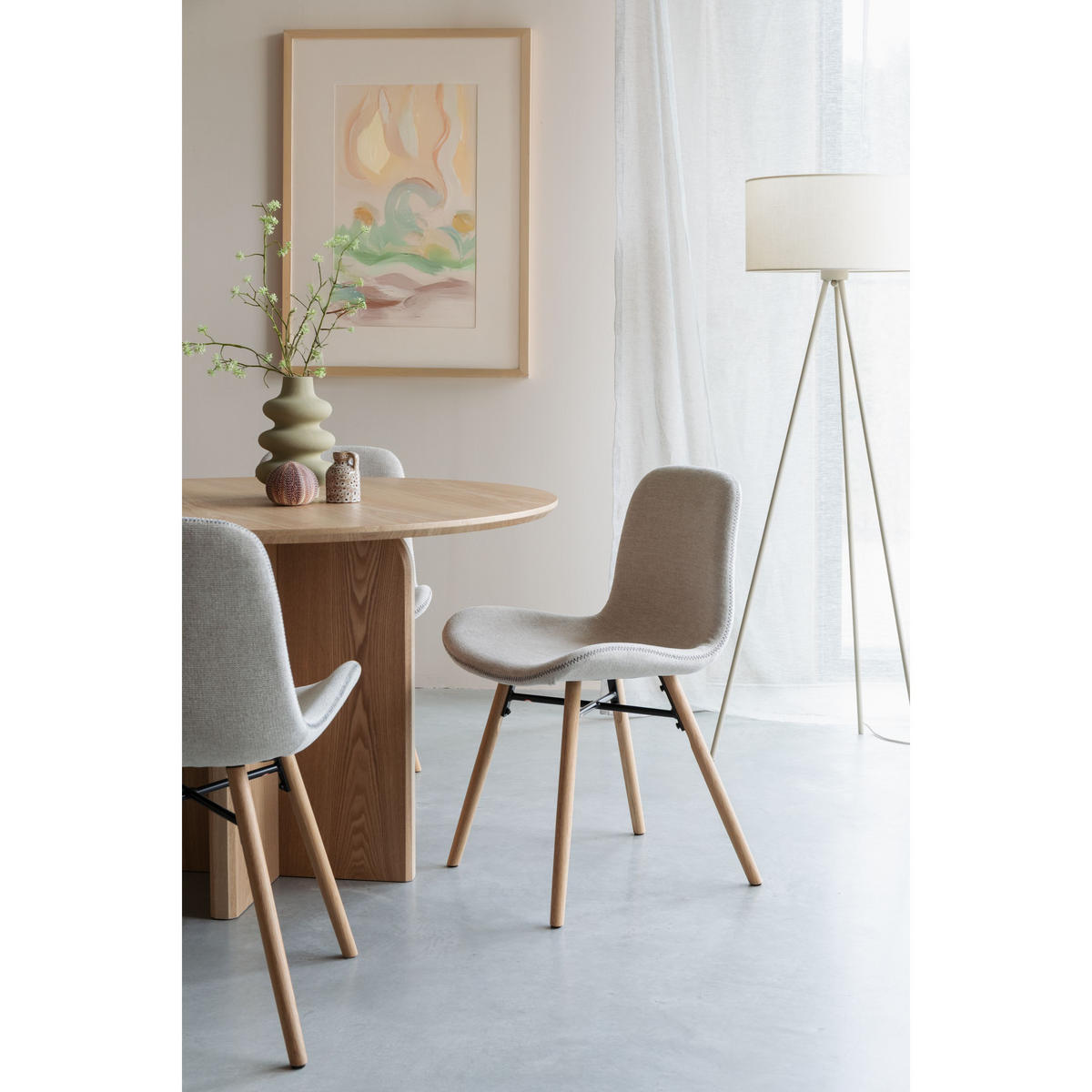 ESSZIMMERSTUHL Lester Beige - 2 er Set - Beige, Kunststoff (55.5/81/51cm) - Housecraft Living