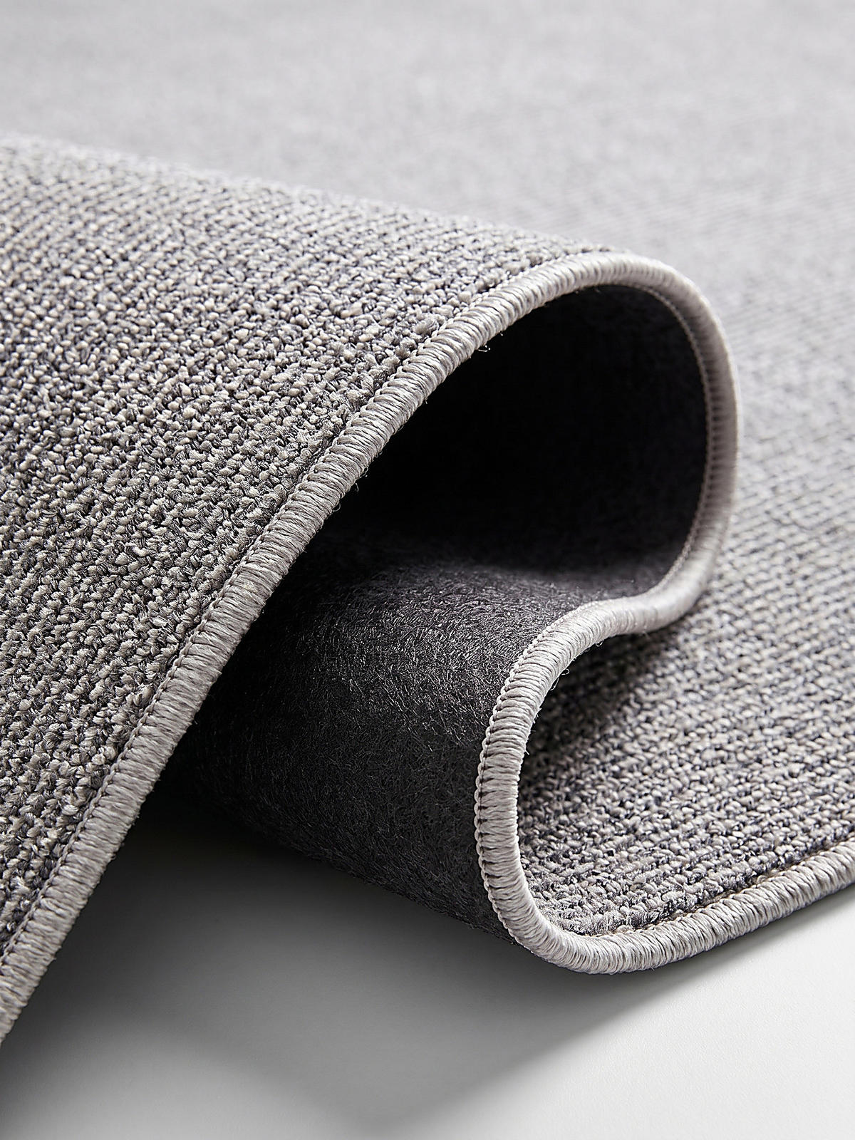 TEPPICH Niederflor Uni COLFOSCO Polypropylen Beige 133 x 133 cm - Grau, Textil (160/230cm) - KADIMA DESIGN