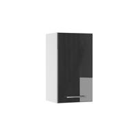 HÄNGESCHRANK Fame-Line Anthrazit Hochglanz 40 cm - Anthrazit/Weiß, Holzwerkstoff (40/72/34.1cm) - Vicco