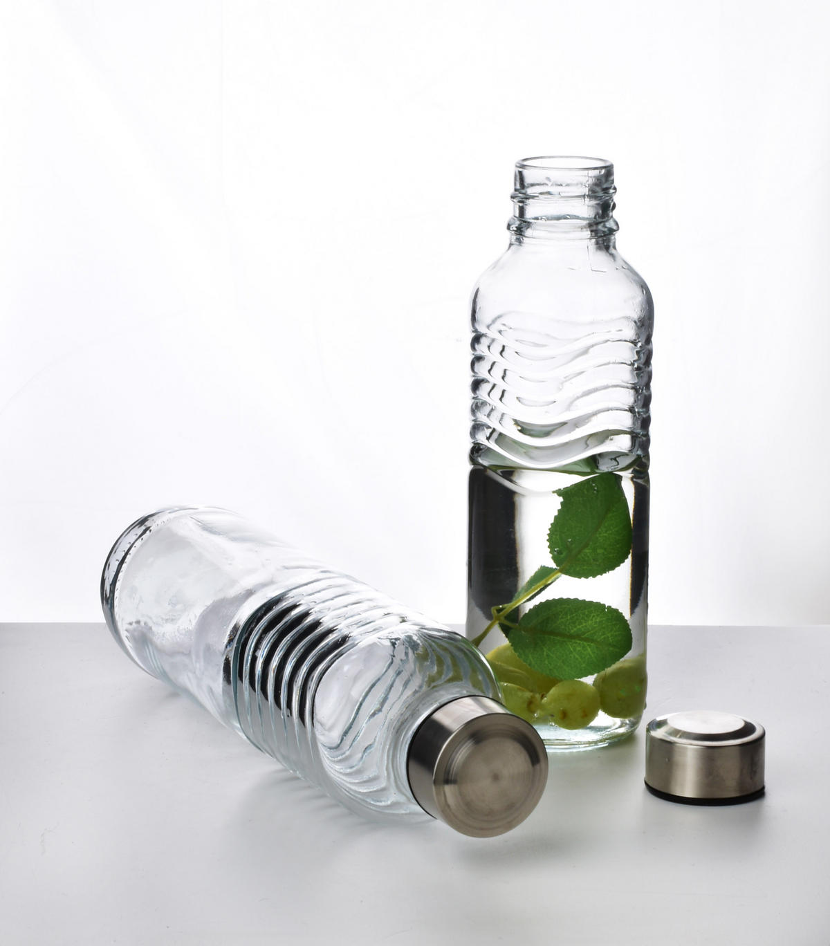 FLASCHE Hollie Transparent 7.5/7.5/23.5 cm Glas - Transparent, Glas (0.5L) - Mondex