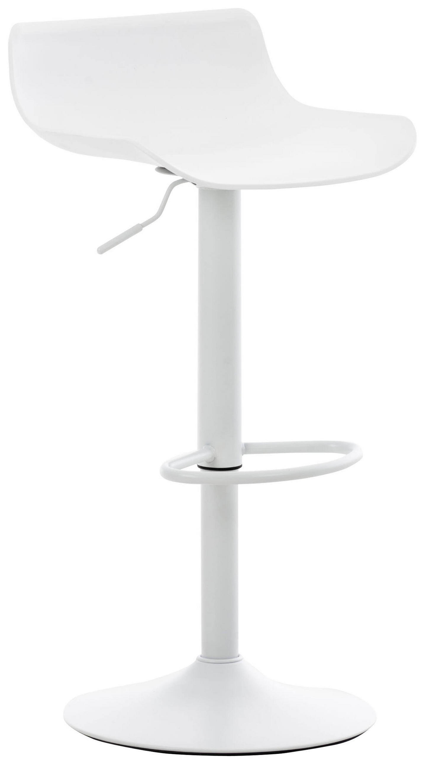 BARHOCKER Averna, Gestell Metall, Kunststoff Weiß - Weiß, Kunststoff/Textil (43/96/44cm) - TPFLiving