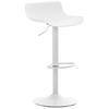 BARHOCKER Averna, Gestell Metall, Kunststoff Weiß - Weiß, Kunststoff/Textil (43/96/44cm) - TPFLiving