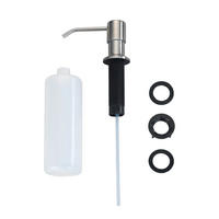 SEIFENSPENDER in -Arbeitsplatte Monti 400 ml 5,8/5,8/31 cm - Silberfarben, Kunststoff (5.8/31/5.8cm) - Wenko