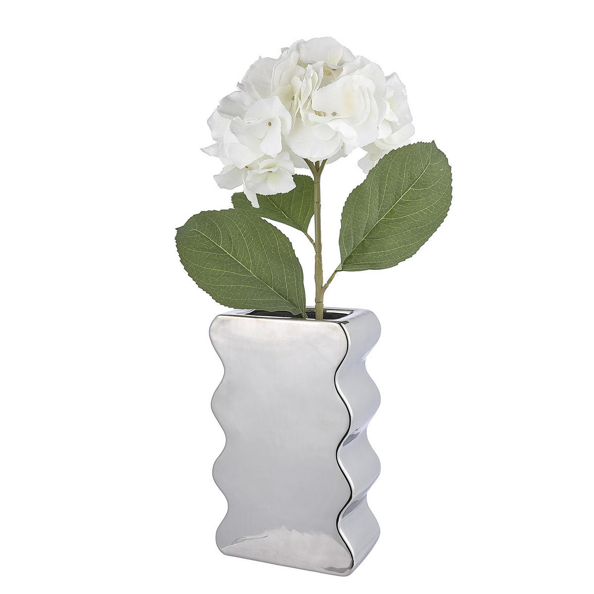 VASE Reflect - Silberfarben, Keramik (30cm) - Butlers