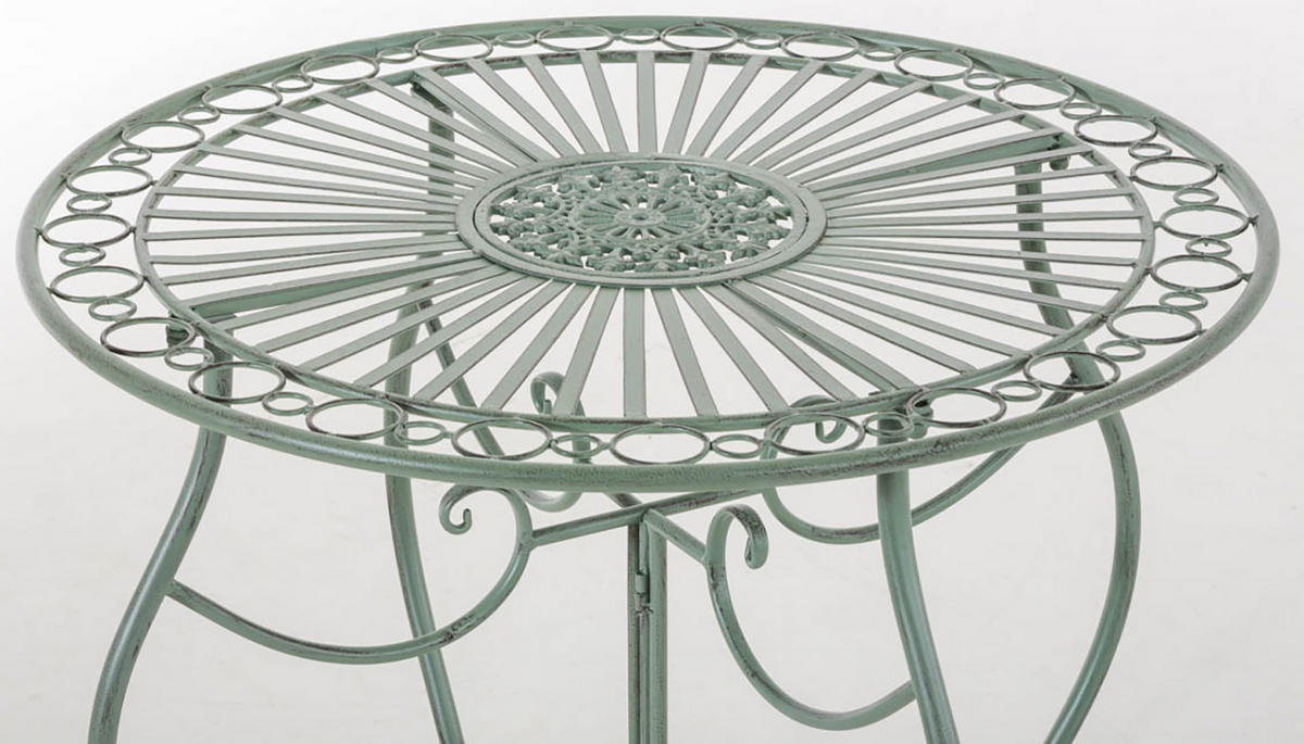 GARTENTISCH Indi antik-grün - Grün, Metall (72/70/70cm) - TPFGarden