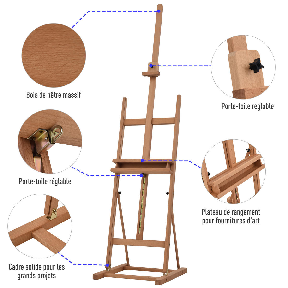 STAFFELEI DE-16668 Natur - Naturfarben, Holzwerkstoff (50.5/230/53cm) - ComfortXL