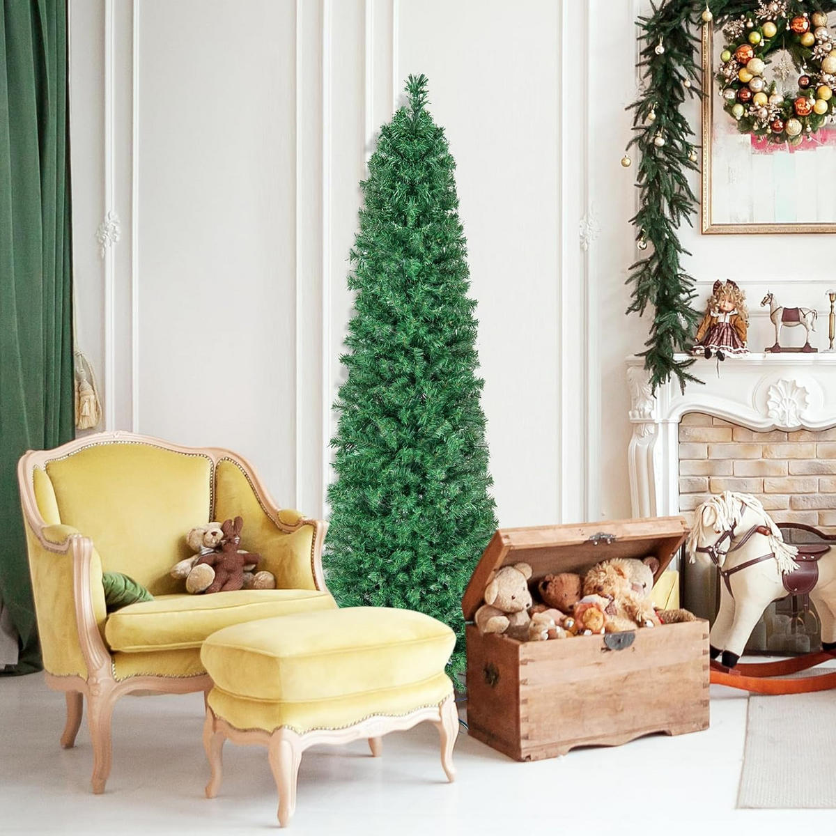 WEIHNACHTSBAUM 180cm Grün - Grün, Kunststoff (180cm) - COSTWAY