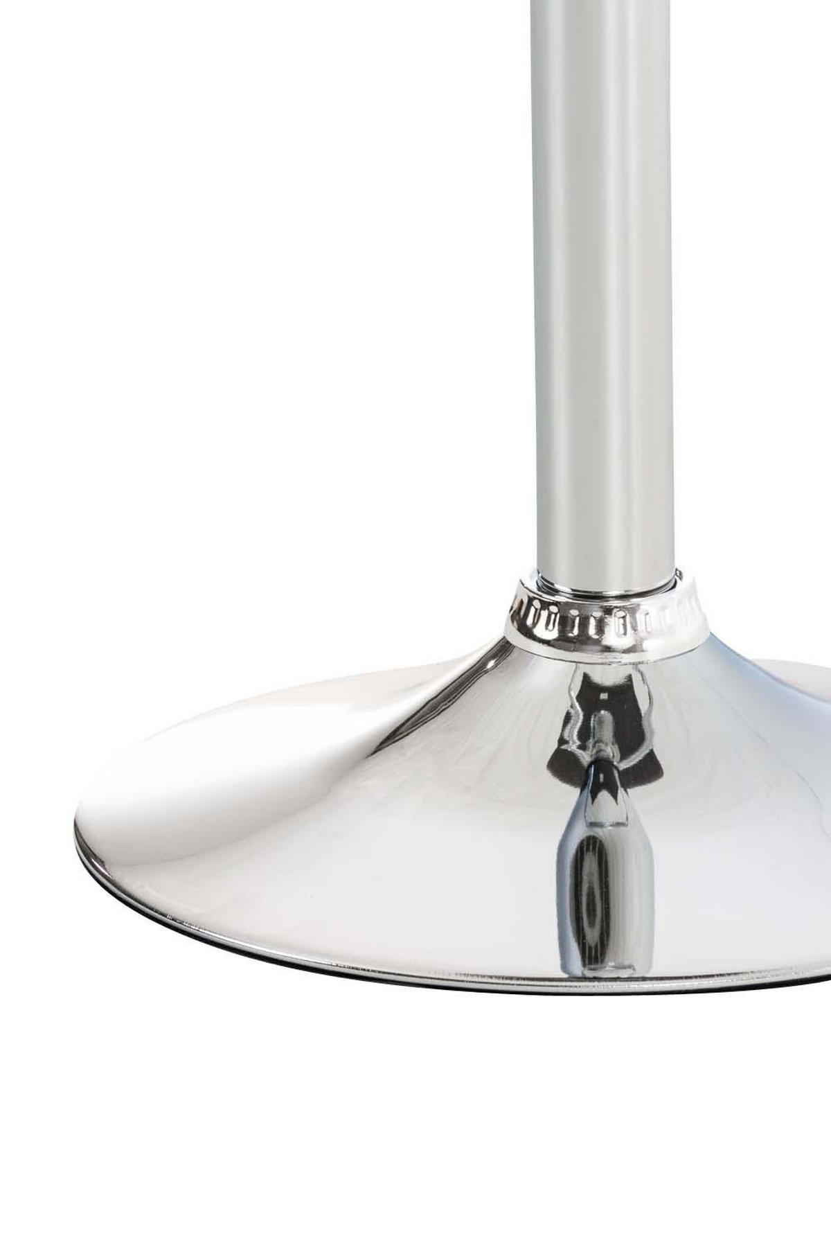 BARHOCKER 2er Set Stoff dunkelgrau - Chromfarben/Dunkelgrau, Textil/Metall (39/84/36cm) - CLP