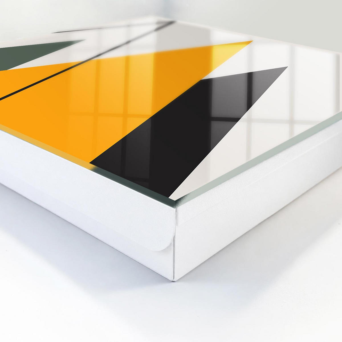 SCHLÜSSELBOX Weiß 30x30 cm – Türöffnung nach rechts - Moderne Komposition - Beige, Metall (30/30/5cm) - TULUP