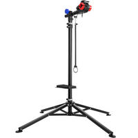 FAHRRADMONTAGESTÄNDER, inklusive Werkzeugablage,schwarz - Schwarz, Textil (85/200/85cm) - tectake