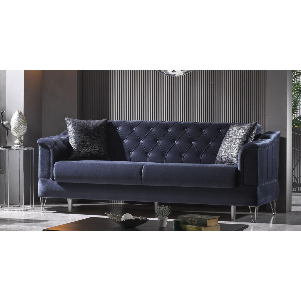 Thumbnail - Villa Möbel Sitzgarnitur, Anthrazit, Textil, Buche, 4-Sitzer, 165x85x85 cm, Wohnzimmer, Sofas & Couches, Sitzgarnituren