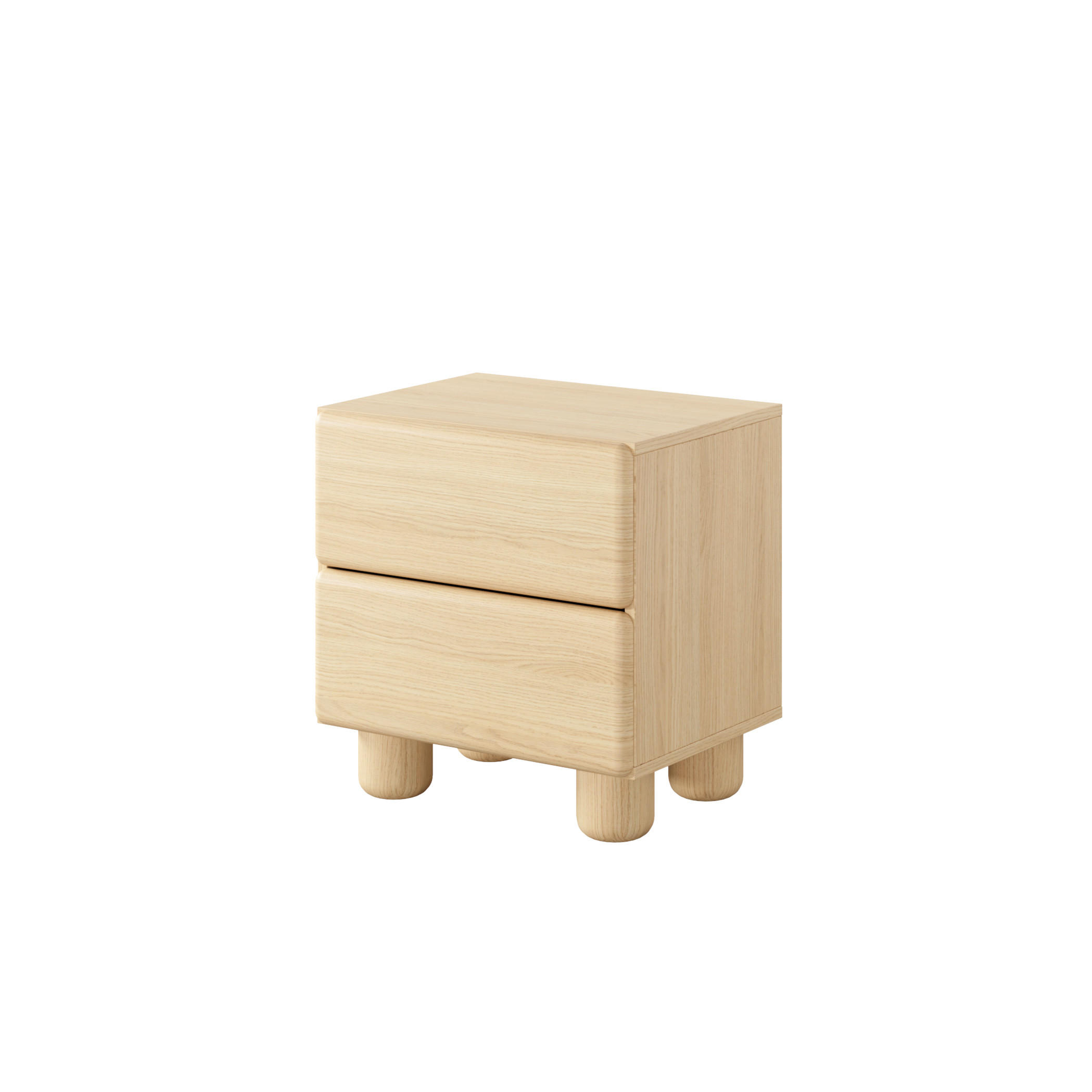 NACHTTISCH: Vicenza-Eiche, 50,1 x 51,7 x 38 cm - Eichefarben, Holzwerkstoff (50.1/51.7/38cm) - 3XE LIVING