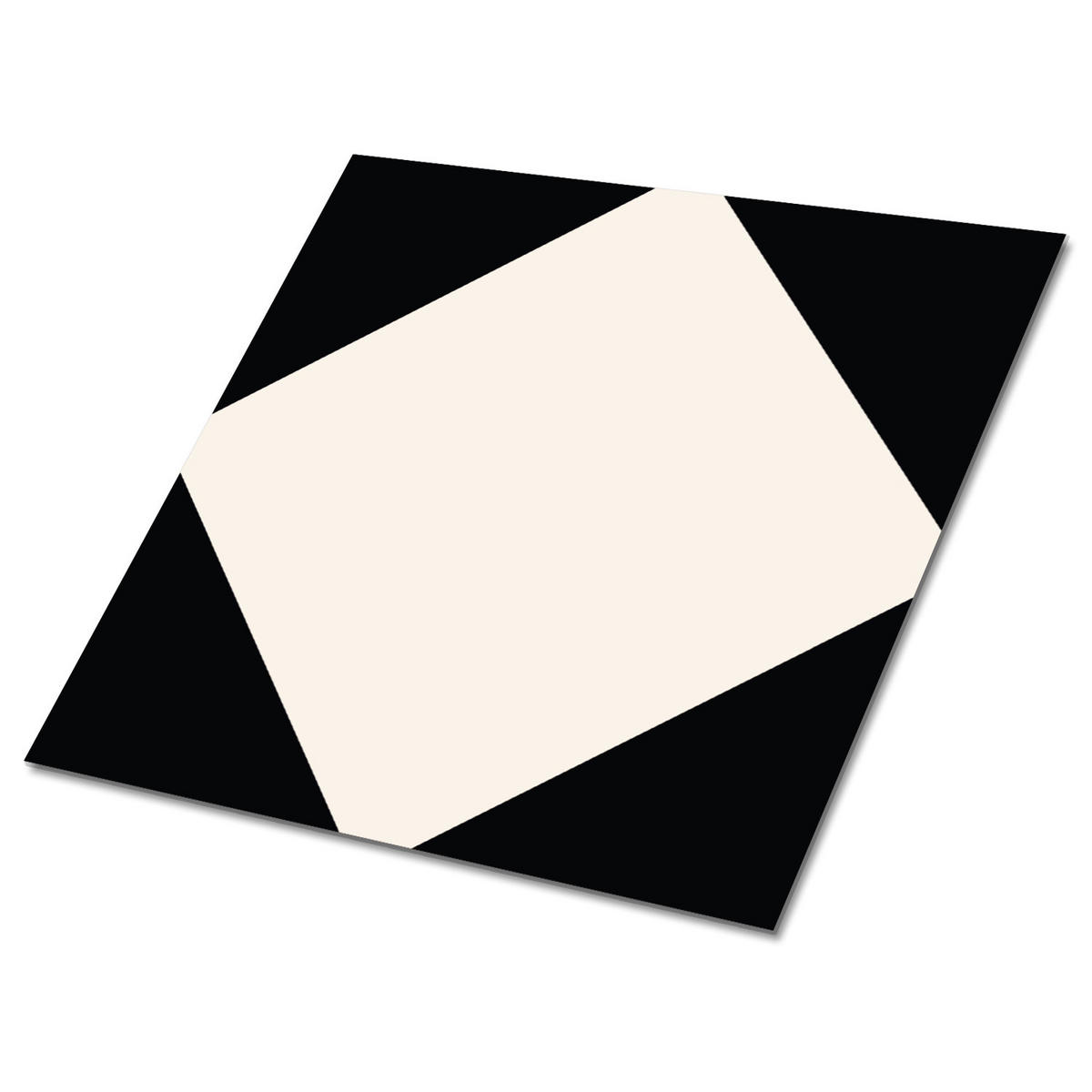 FLIESENAUFKLEBER 9 Stück 30x30 cm selbstklebend Diamant - Schwarz, Textil (30/1.6/30cm) - TULUP