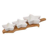 SCHÄLCHEN Sternform 42 cm - Weiß, Naturmaterialien (14/6.5/42cm) - Atmosphera Createur d´interieur
