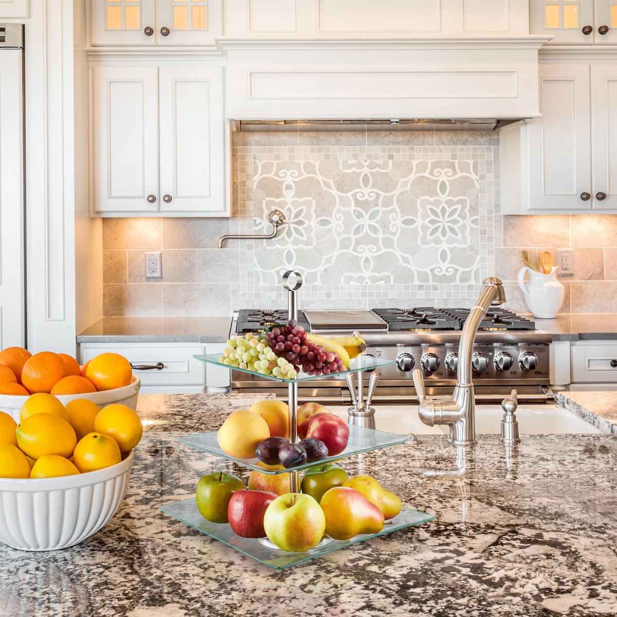 ETAGERE - večbarvno, kovina/steklo (30/40cm) - Relaxdays