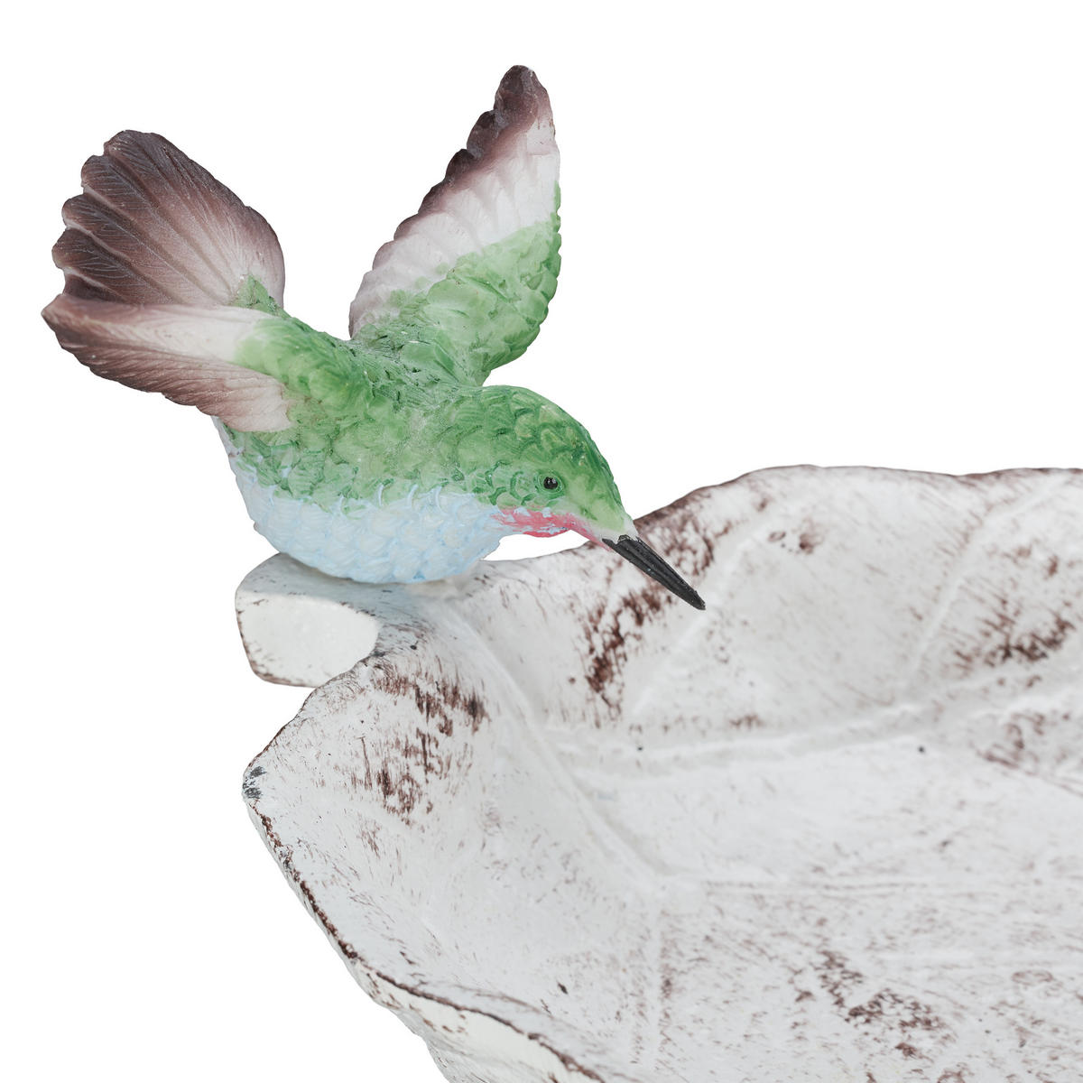 VOGELTRÄNKE - Weiß, Kunststoff/Metall (18.5/100/13cm) - Relaxdays