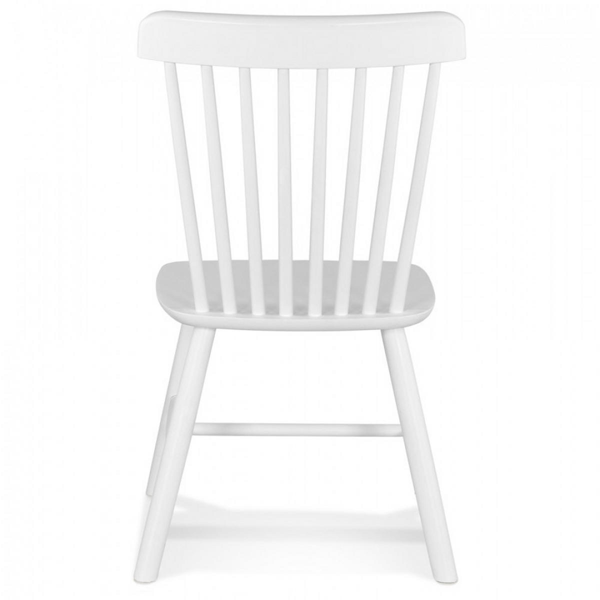 STUHL Weiß 44x85x54cm - Weiß, Holz (44/85/54cm) - AlterEgo