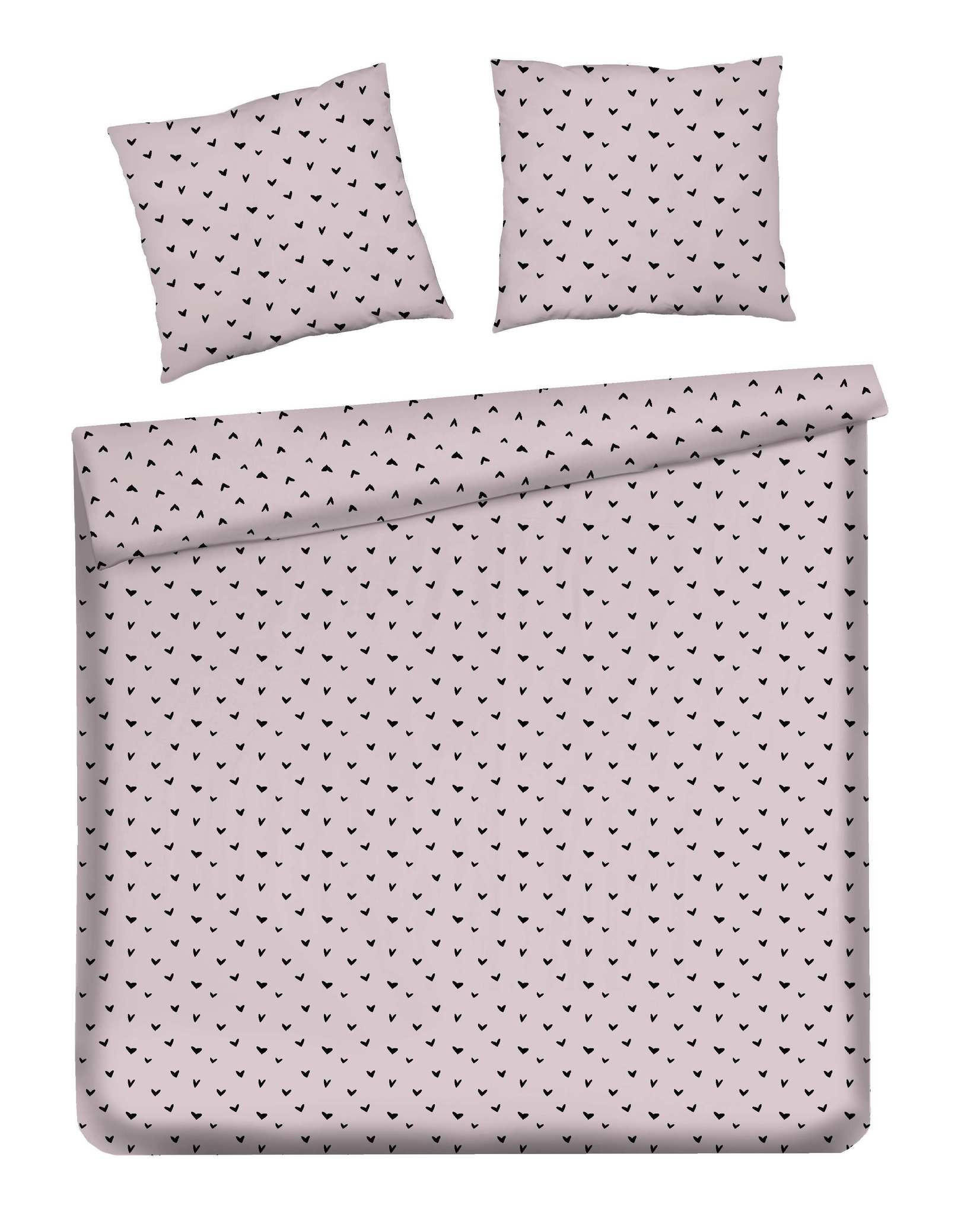 BETTWÄSCHE Mallory - Hellrosa, Textil (200/220cm) - home&you