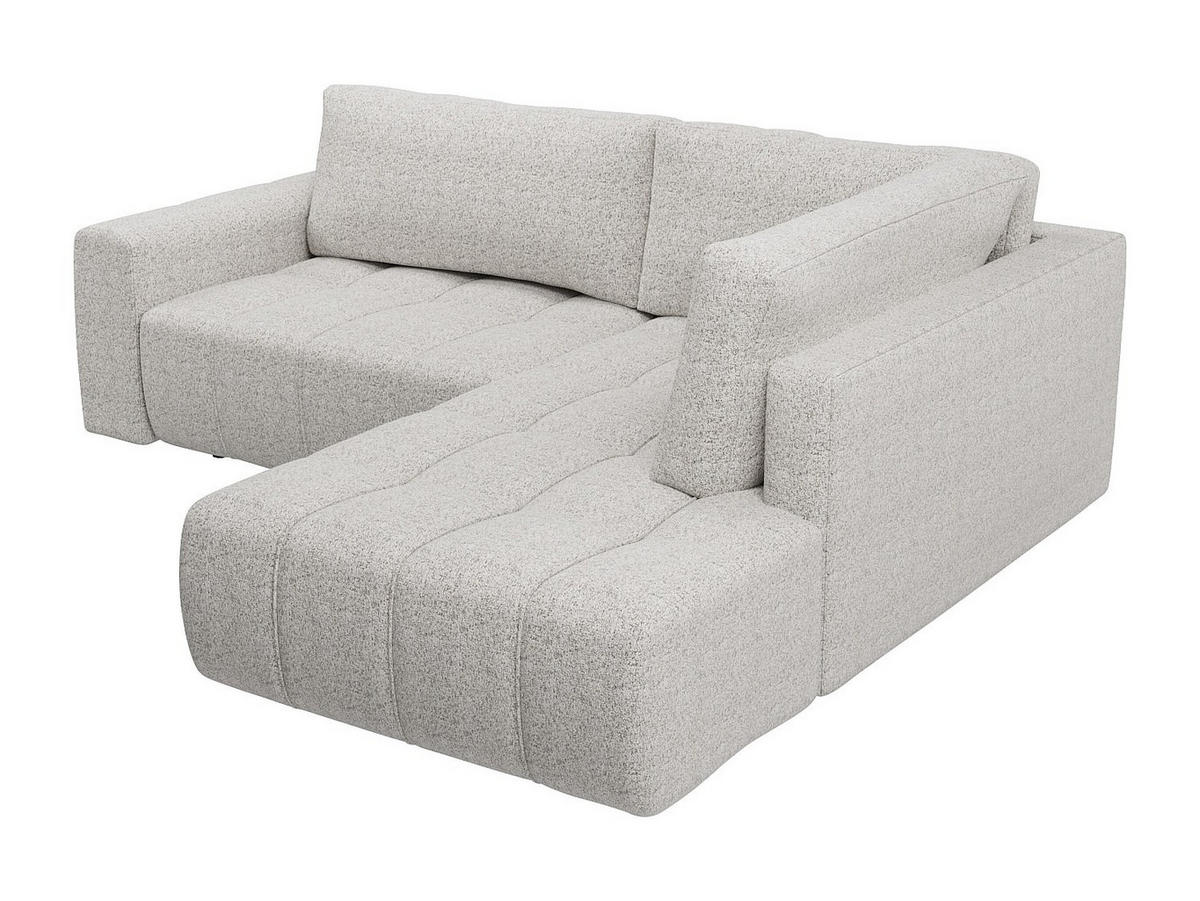 SOFA - 5 Personen - stoff - grau Loriona - Grau, Kunststoff/Textil (275/90/205cm) - Vente-Unique