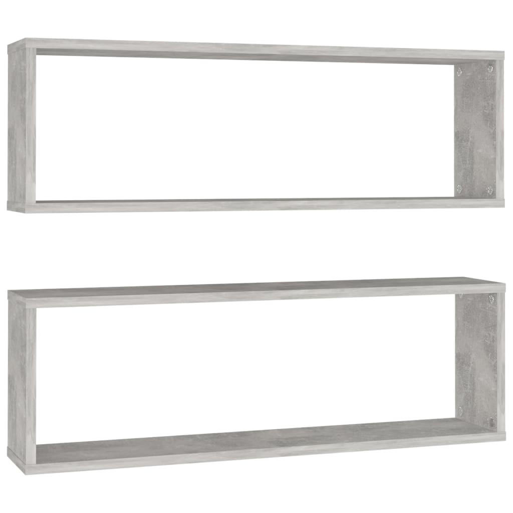 vidaXL Wandregalset Hellgrau 80x26.5x15 cm