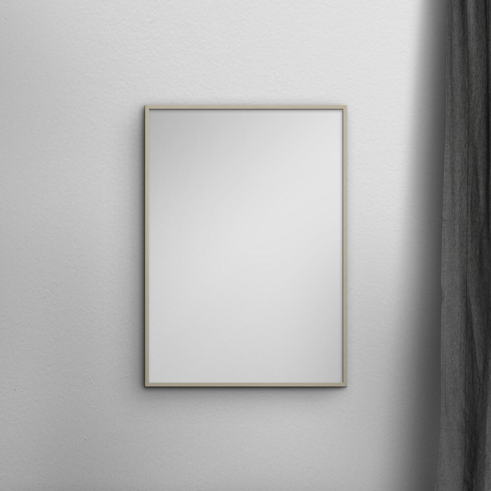 SPIEGEL - Kaschmirfarbenes Holz - Kaschmir, Holz/Papier (40/50/2cm) - Poster&Frame