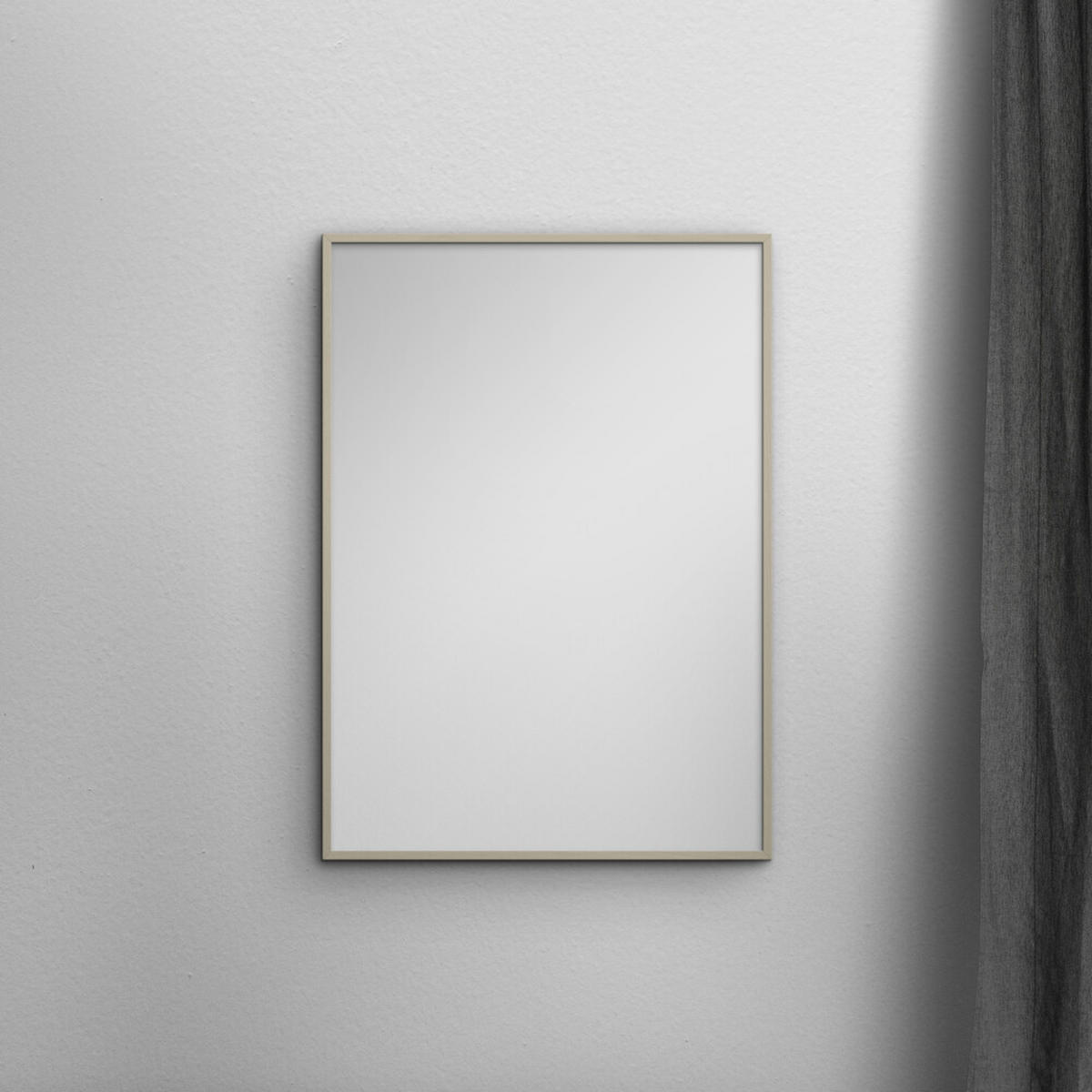 SPIEGEL - Kaschmirfarbenes Holz - Kaschmir, Holz/Papier (40/50/2cm) - Poster&Frame
