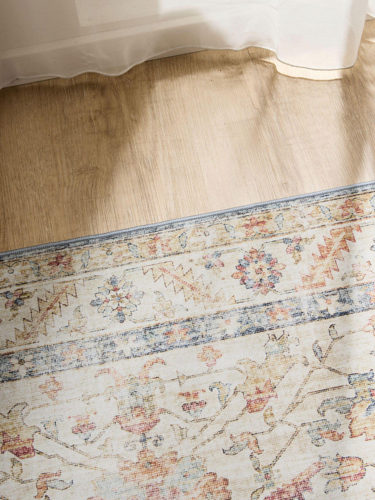 VINTAGE-TEPPICH George waschbar 140x200 cm - Beige/Multicolor, Kunststoff (140/200cm) - benuta