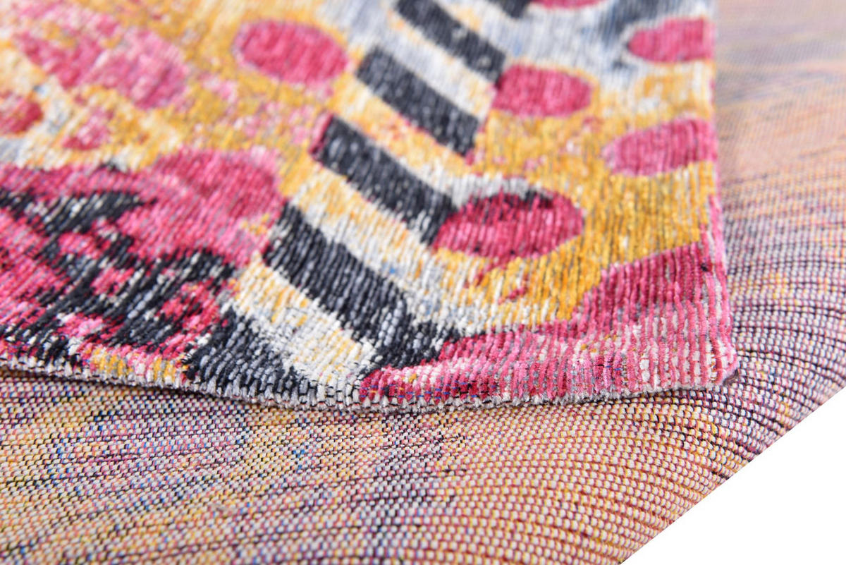 FLACHWEBETEPPICH Cosima 80x160 cm - Multicolor, Textil (80/160cm) - Gino Falcone