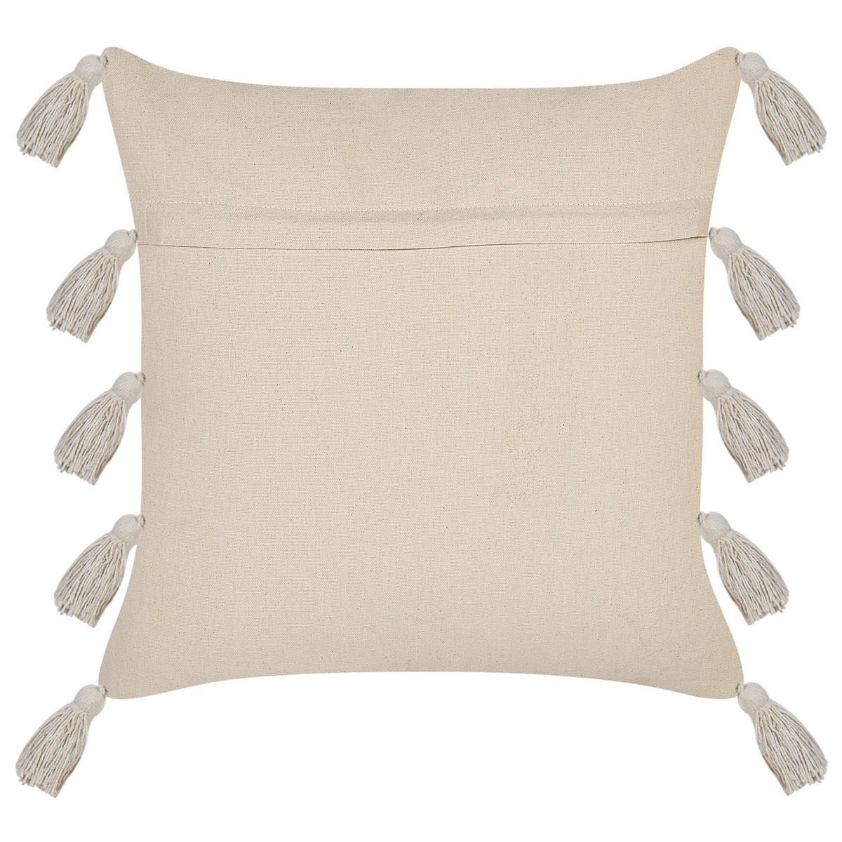 DEKOKISSEN 2er-Set Grau 45/45 cm Bouvardia - Grau, Naturmaterialen/Textil (45/45cm) - Beliani