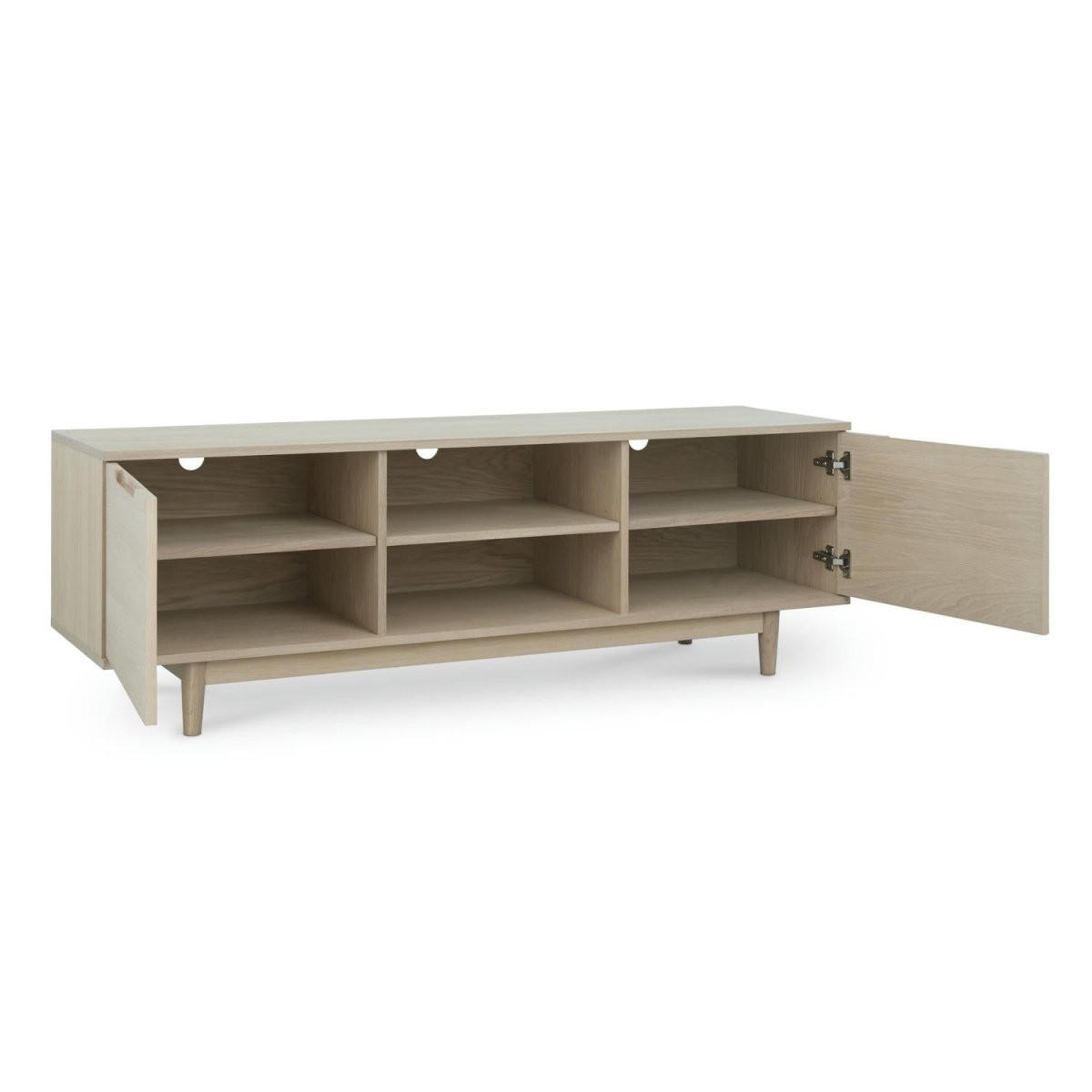 TV-ELEMENT Eiche bianco - Eiche Bianco/Eichefarben, Holz/Holzwerkstoff (160/53/45cm) - Furnhouse