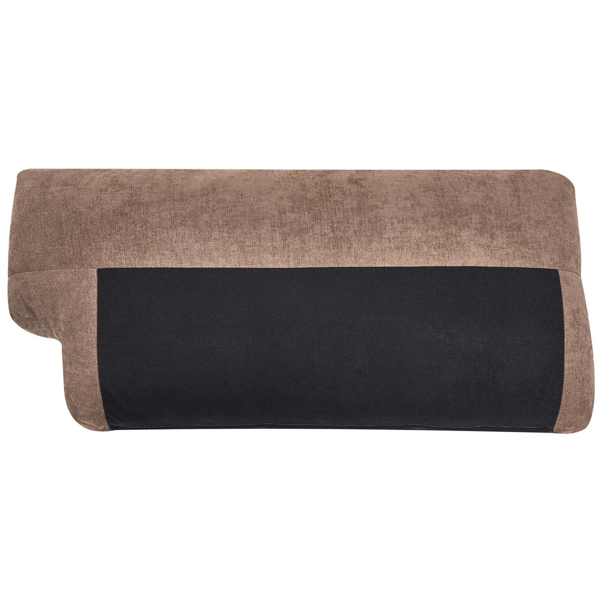 3-SITZER-SOFA Chenillegewebe Braun Skaro - Schwarz/Braun, Textil (214/87/89cm) - Beliani