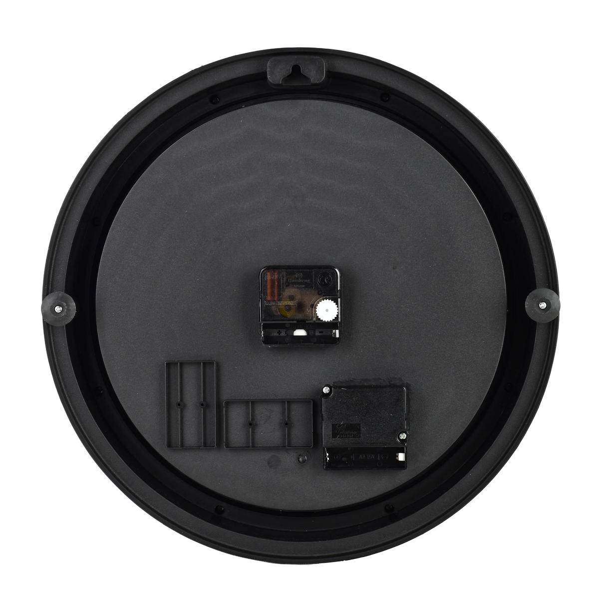 WANDUHR Ramsey Schwarz 35/7/35 cm Kunstoff - Schwarz, Kunststoff (35/35/7cm) - Mondex