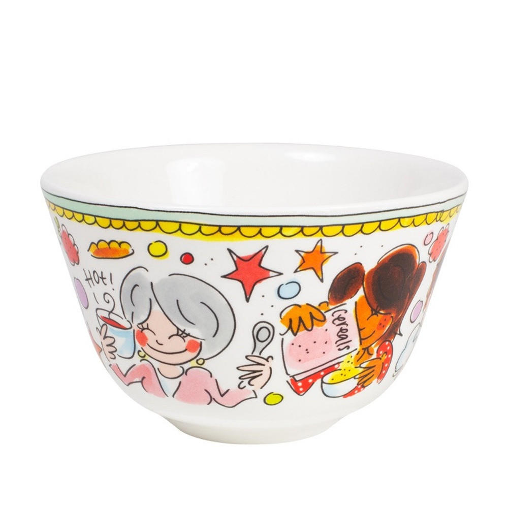 SCHALE Mint Rand in Bunt - 14cm - Multicolor, Keramik (14.3/9/14.3cm) - Blond Amsterdam