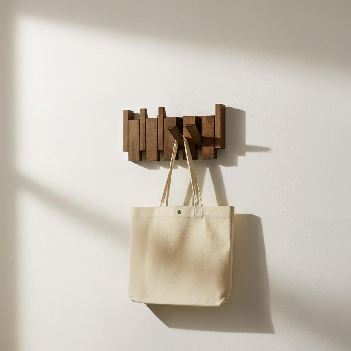 GARDEROBENLEISTE PORTE Nussbraun - 32 x 15 cm - Dunkelbraun, Holz (32/15/3.5cm) - Home Deluxe