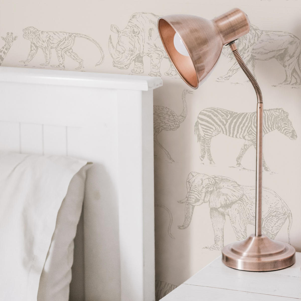 VLIESTAPETE Safari 1000x53cm - Taupe/Beige, Papier/Kunststoff (53/1000cm) - Boutique