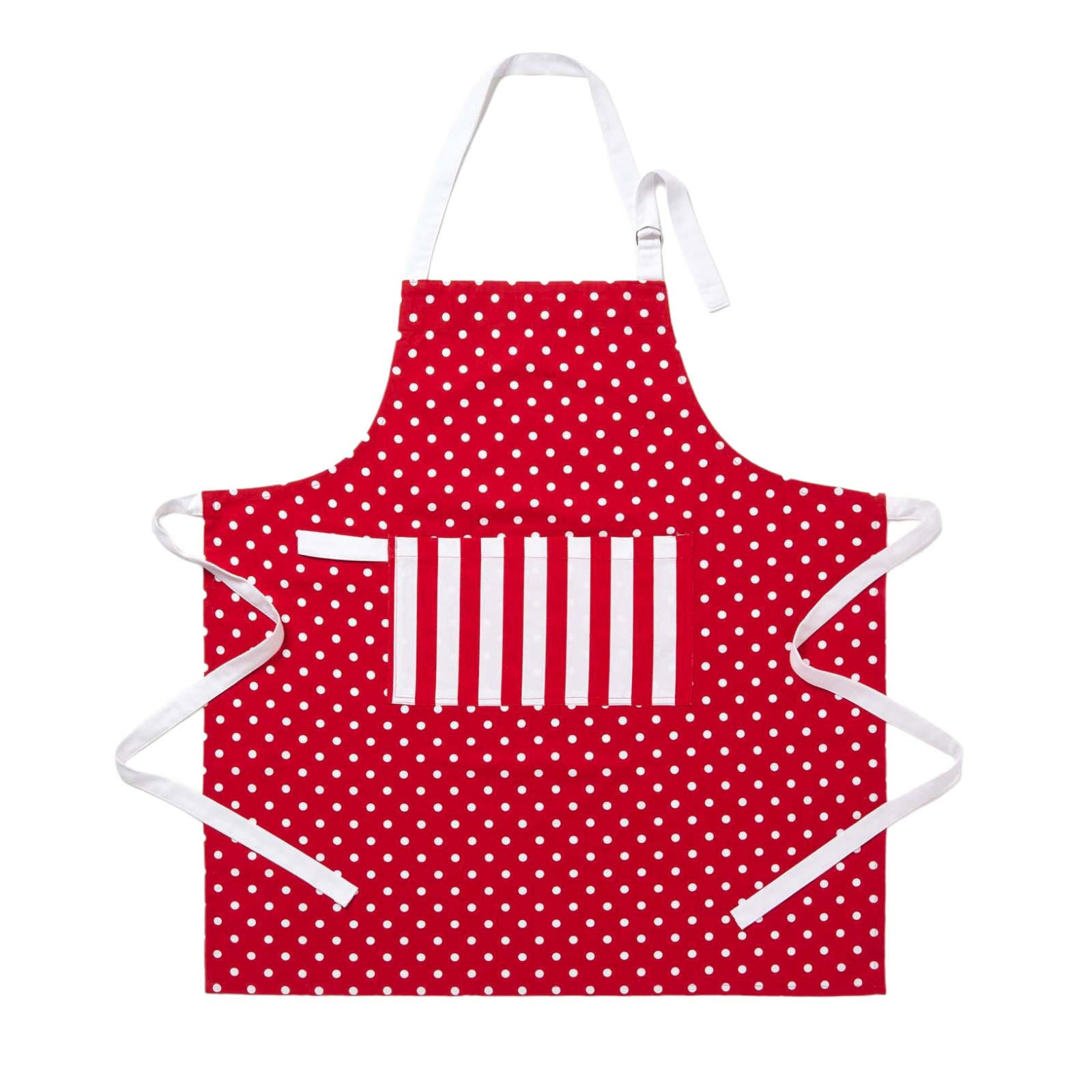 KOCHSCHÜRZE Polka Dots, 100% Baumwolle - Rot, Textil (80/85cm) - Homescapes