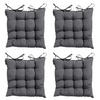 SITZKISSEN Panama 46/46 cm 4er-Set - Grau, Textil (46/6/46cm) - Madison