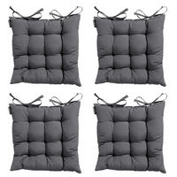 SITZKISSEN Panama 46/46 cm 4er-Set - Grau, Textil (46/6/46cm) - Madison
