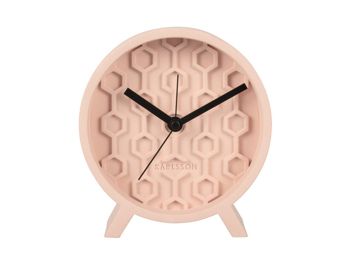 WECKER Honeycomb Ø15 cm - Pink, Stein (15/15/6cm) - Karlsson