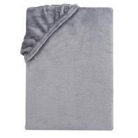 BOXSPRING-SPANNBETTLAKEN Cashmere Touch 180-200x200-220 cm, Warmes Winter Bettlaken Grau - Grau, Textil (200/220cm) - Carpe Sonno