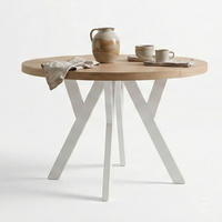 ESSTISCH Runder Ausziehbarer PERO 90/140, Craft Golden/Weiss - Braun/Weiß, Holz (140/90/77cm) - Dekori_Interiors