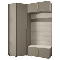 GARDEROBEN-SET 236,7/181,7/47 - Kaschmir/Beige, Holz/Metall (181.7/236.7/47cm) - Abiks Möbel