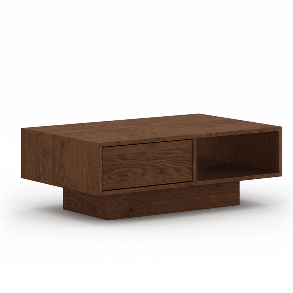 COUCHTISCH Collodi Wildeiche Tabak 110 / 70 / 40cm - Eichefarben, Holz (70/110/40cm) - Feldmann-Wohnen