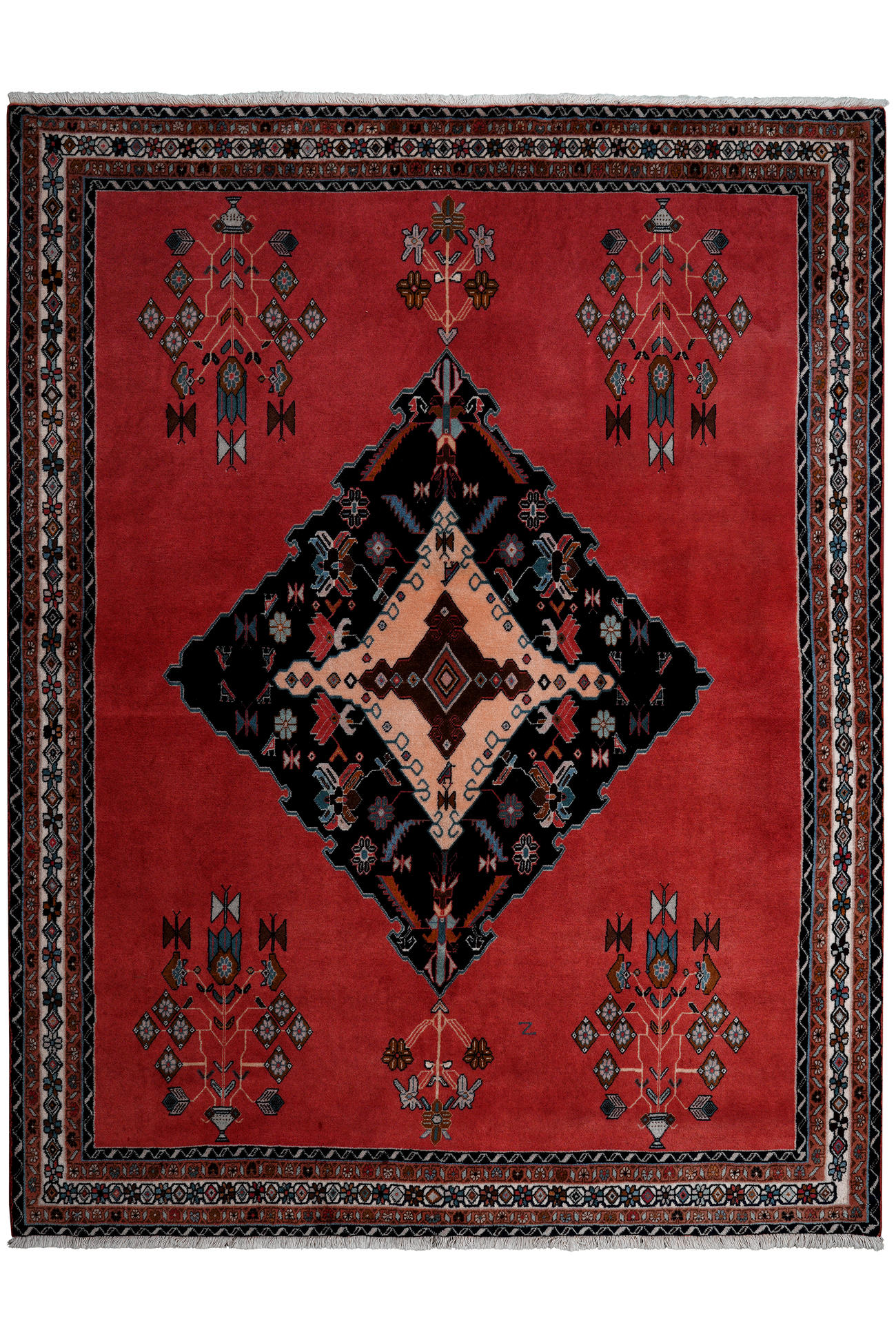TEPPICH Afshar Mehrfarbig 210/160 cm Schurwolle - Multicolor, Textil (160/210cm) - Looma