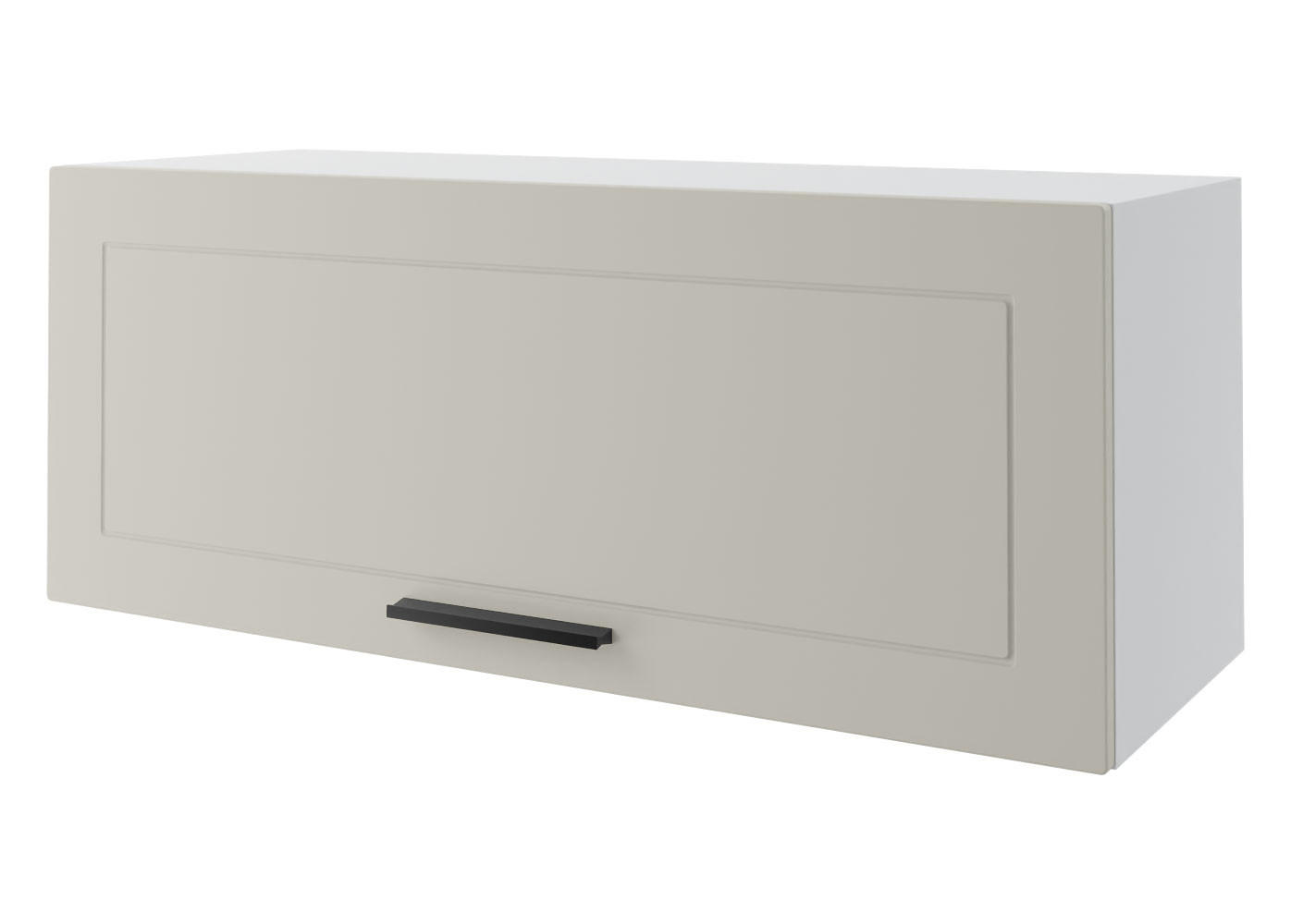 KLAPPHÄNGESCHRANK Kvantum W4B/90 Vanille Matt / Weiß Matt 90 / 32,5 / 36cm - Creme/Weiß, Holz/Holzwerkstoff (90/36/32.5cm) - Feldmann-Wohnen