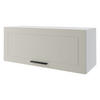 KLAPPHÄNGESCHRANK Kvantum W4B/90-AV Vanille Matt / Weiß Matt 90 / 32,5 / 36cm - Creme/Weiß, Holz/Holzwerkstoff (90/36/32.5cm) - Feldmann-Wohnen